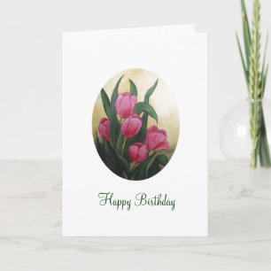 Tulip Birthday Card Karte
