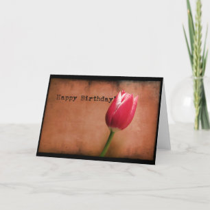 Tulip Birthday Karte