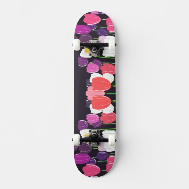 Tulip Bloom Skateboard Deck (Vorderseite)