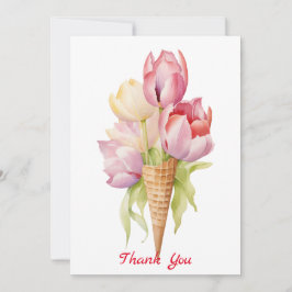 Tulip Blume Dessert Dankeskarte