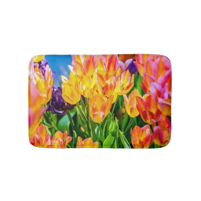 Tulip-Blume - Geblüht Badematte (Vorderseite)