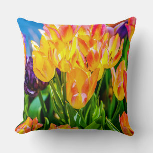 Tulip-Blume - Geblüht Kissen
