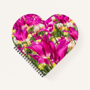 Tulip Blume in Fuchsia Notizbuch