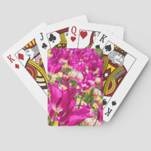 Tulip Blume in Fuchsia Spielkarten