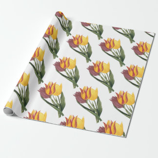 Tulip-Blume-Muster Geschenkpapier