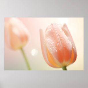 Tulip Blume Petal Nature Serene Calm Poster