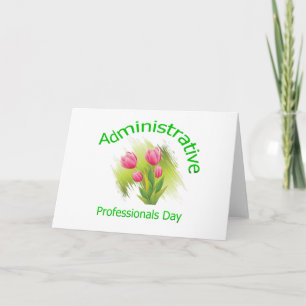 Tulip Blume — Tag der Verwaltungsfachleute Karte