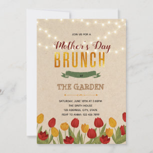Tulip Blume Thema Einladung