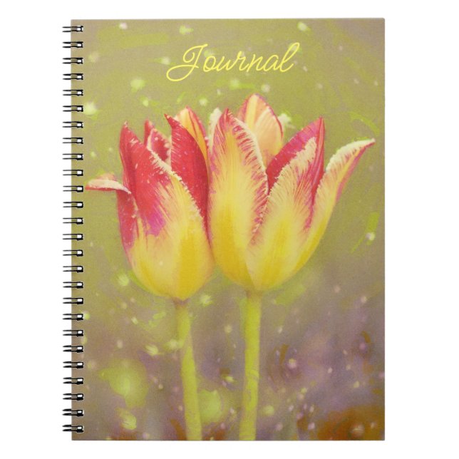 Tulip Blume Together Art Journal Notebook Notizblock (Vorderseite)