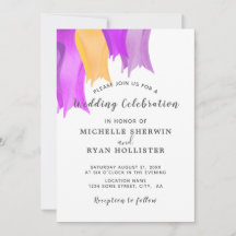 Tulip Blume Wedding Invitation Card