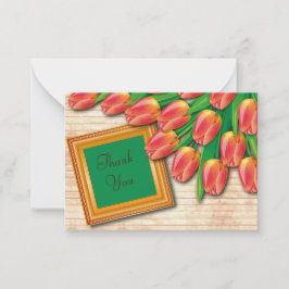 Tulip Bouquet auf Spring Danke Mitteilungskarte