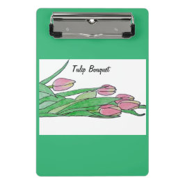 Tulip Bouquet belügen Mini Klemmbrett