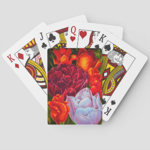 Tulip Bouquet Playing Cards in mehreren Farben Spielkarten