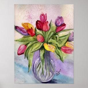 Tulip Bouquet Poster