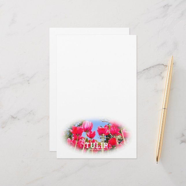 Tulip Briefpapier (Vorderseite/Rückseite Beispiel)