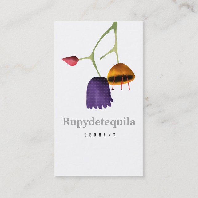 Tulip Business Card Visitenkarte (Vorderseite)
