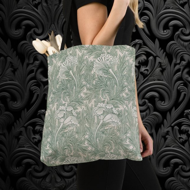 Tulip by William Morris, Vintage Blumenart (Tulip by William Morris, Vintage Floral Art Tote Bag)