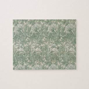 Tulip by William Morris, Vintage Blumenart Puzzle