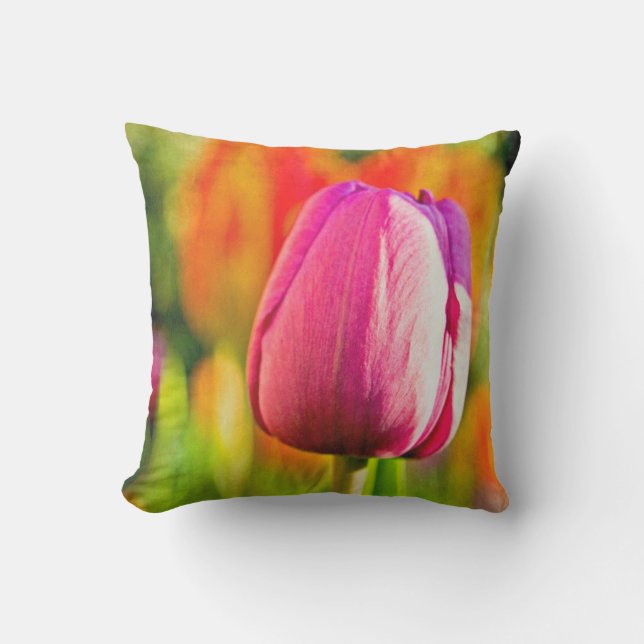 Tulip Collage Kissen (Vorderseite)
