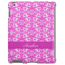 Tulip Damask lila rosa Name Case-Mate iPhone Hülle