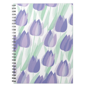 Tulip Design: helle violette Blüte. Notizblock