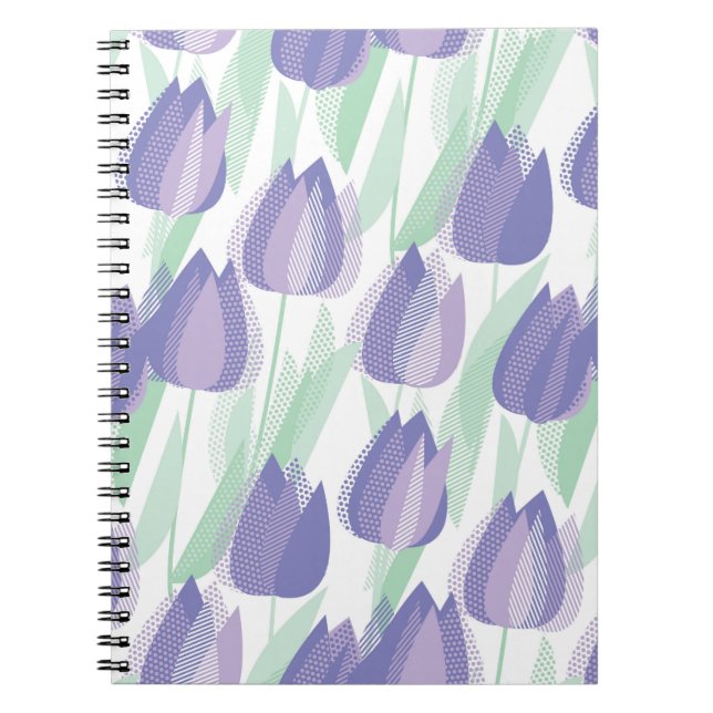 Tulip Design: helle violette Blüte. Notizblock (Vorderseite)