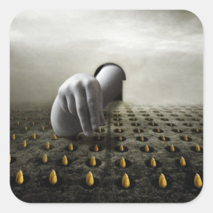 Tulip Dieb 2013 Quadratischer Aufkleber