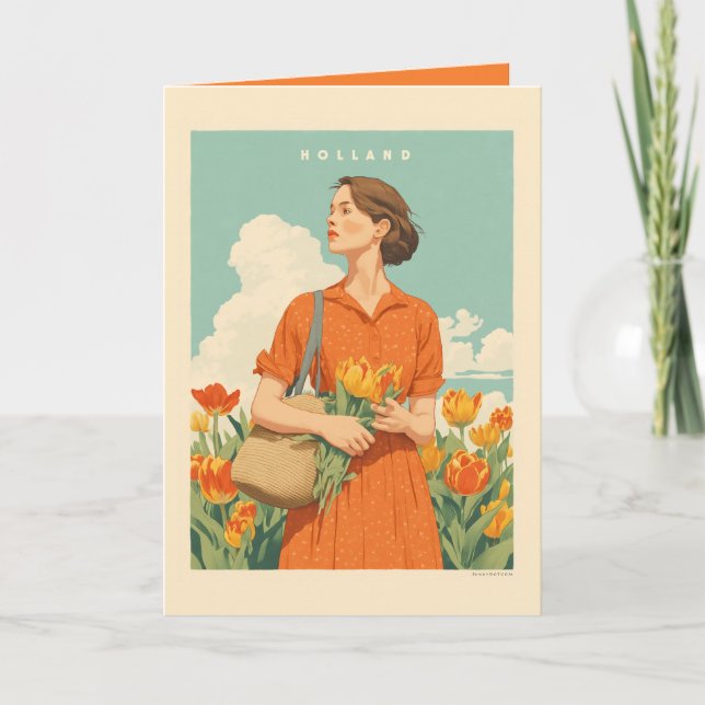 Tulip Dreams in Holland Einladung (Vorderseite)