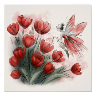 Tulip Fairy Poster