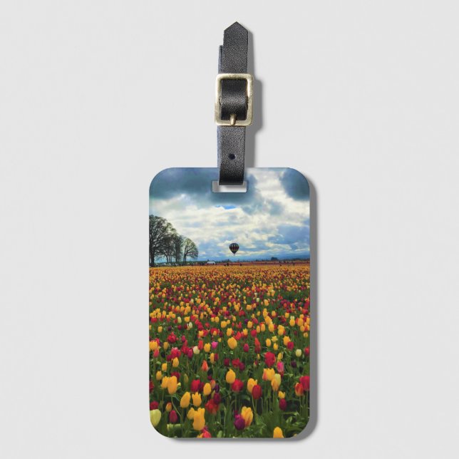 Tulip Farm in Oregon Gepäckanhänger (Vorderseite Vertikal)