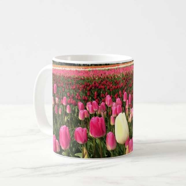 Tulip Farm in Oregon Kaffeetasse (Vorderseite Links)
