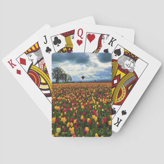 Tulip Farm in Oregon Spielkarten (Rückseite)