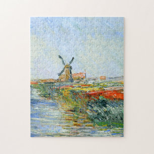 Tulip Field in Holland Monet Fine Art Puzzle