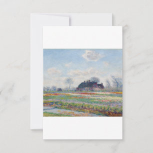Tulip Fields bei Sassenheim von Claude Monet Dankeskarte