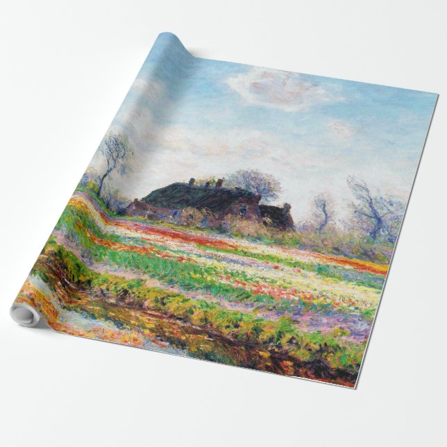 Tulip Fields in den Niederlanden, Monet Geschenkpapier (Ungerollt)
