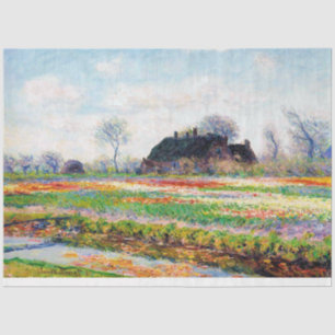 Tulip Fields in den Niederlanden, Monet Seidenpapier