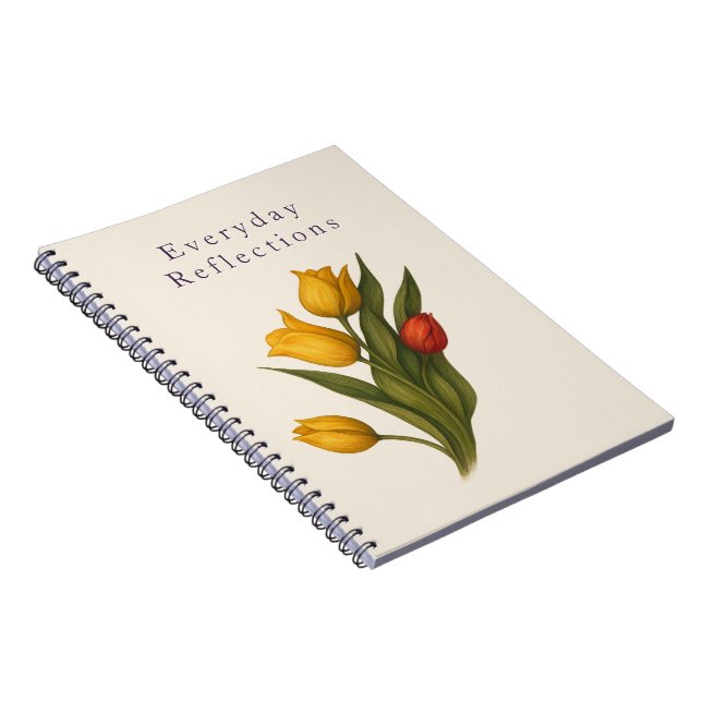 Tulip Floral Notebook | Nature Journal for Writing Notizblock (Rechte Seite)