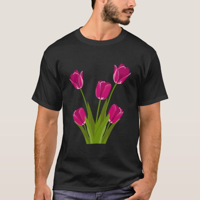 Tulip Flower Botanical For T-Shirt (Vorderseite)
