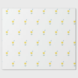 tulip flowers butterfly geschenkpapier