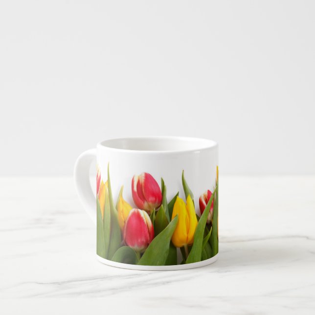 Tulip Garden Espresso Tasse (Vorderseite Links)