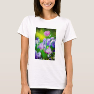Tulip garden, Giverny, Frankreich T-Shirt