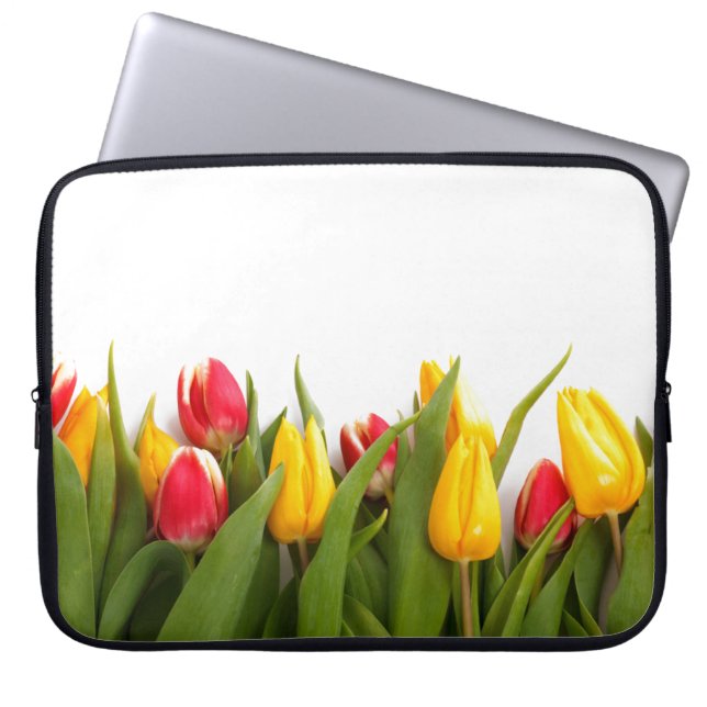Tulip Garden Laptop Computer Sleeve (Vorderseite)
