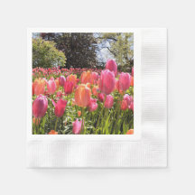 Tulip Garden Paper Napkin