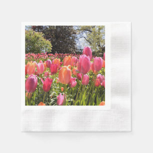 Tulip Garden Paper Napkin Serviette