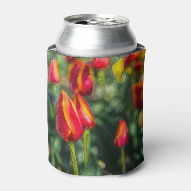 Tulip Garden Textured Dosenkühler (Kanne Vorderseite)