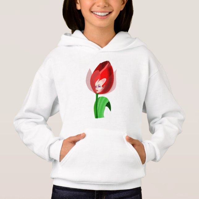 Tulip Girl Hoodie (Vorderseite)
