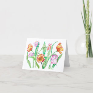 Tulip Greeting Card von Kim Lester Dankeskarte