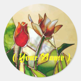 Tulip Happy Name Art Stickers