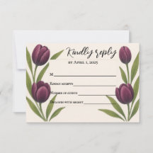 Tulip Heirloom RSVP-Karte