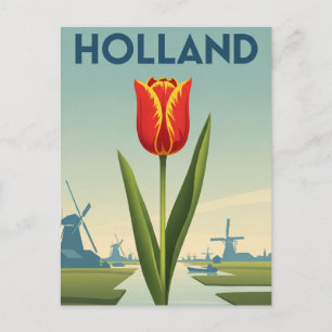 Tulip in den Niederlanden Postkarte
